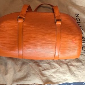 Orange Louis Vuitton Hobo Bag